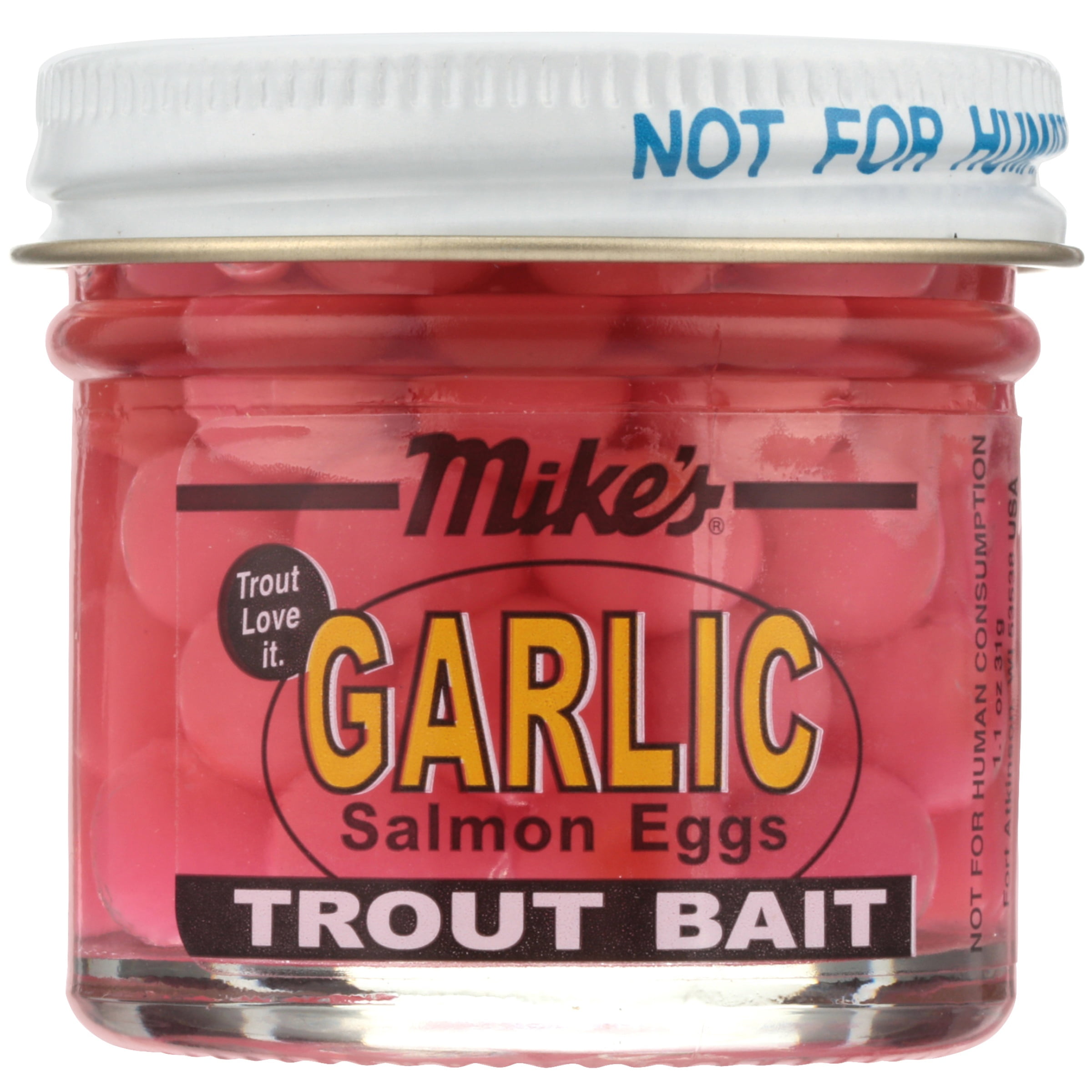 Atlas Mike's Jar of Marshmallow Glitter Salmon Fishing Bait Eggs