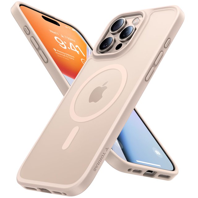 Funda de teléfono TORRAS magnética a prueba de golpes para iPhone 16 Pro Max