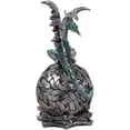 thumbnail image 3 of Ebros Dragon Perching On Color Changing LED Orb Night Light Statue (Aqua Blue), 3 of 8