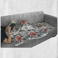 thumbnail image 6 of Mandala Soft Flannel Fleece Throw Blanket, Grunge Looking Round Floral Rounds Contrast Colors and Design, Cozy Plush for Indoor and Outdoor Use, 50" x 60", Vermilion Black White, by Ambesonne, 6 of 6