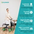 thumbnail image 4 of ELENKER Steerable Knee Scooter, Medical Walker for Foot Surgery Injuries, Crutch Alternative, Blue, 4 of 8