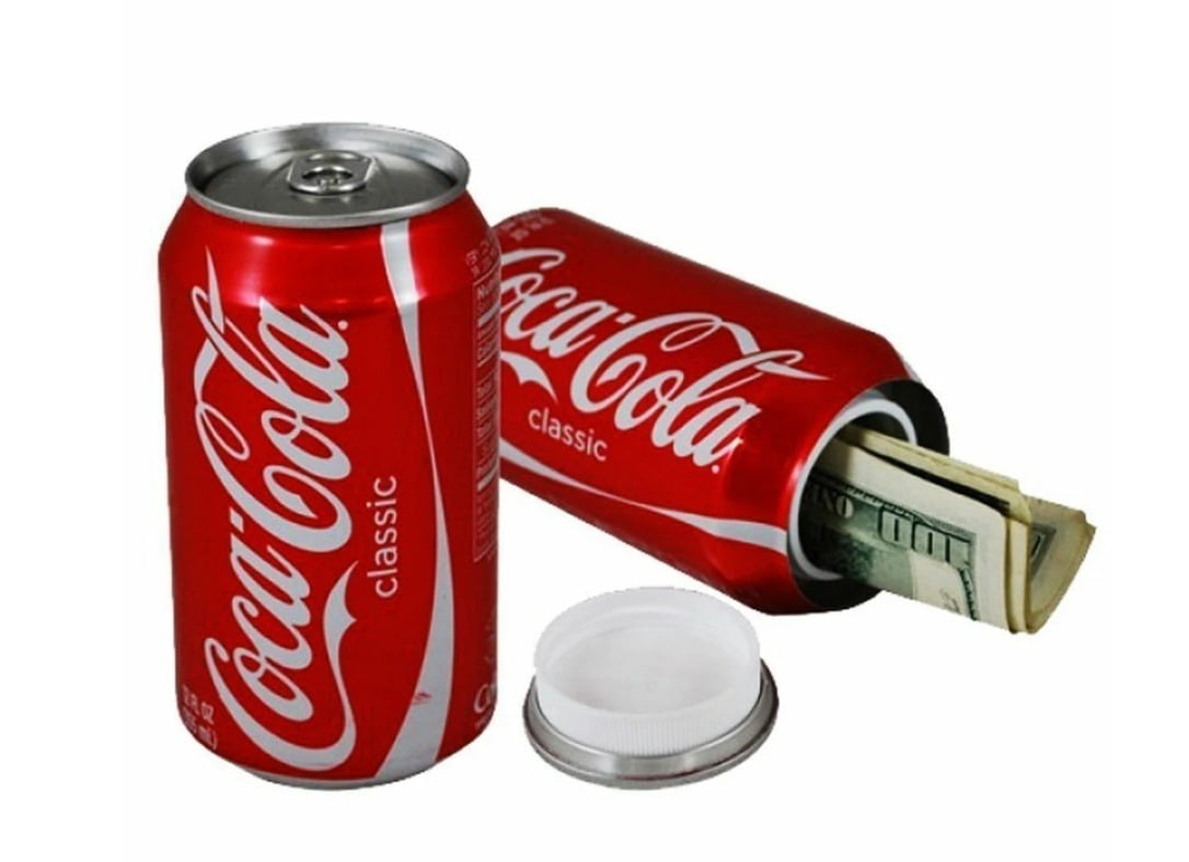 Soda Bottle Diversion Safe Secret Hidden Compartment Store and Conceal Valuables 