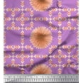 thumbnail image 1 of Soimoi Silk Fabric Artistic Flower & Arrow African Fabric Prints By Yard 42 Inch Wide, 1 of 1