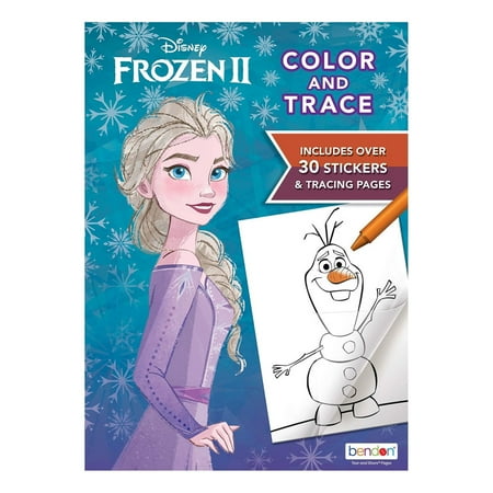 Disney Frozen 2 Elsa and Olaf 48-Page Color and Trace Activity Book, Bendon (Pack of 48)