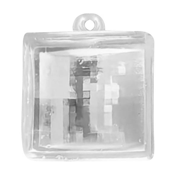 Pixel Art Acrylic Keychain Trendy Filter Design Bag Charm for Students