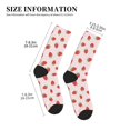 thumbnail image 3 of KLL Strawberry Print Cool Socks Men's Women's Crew Socks Funny Crazy Novelty Stockings, 3 of 7