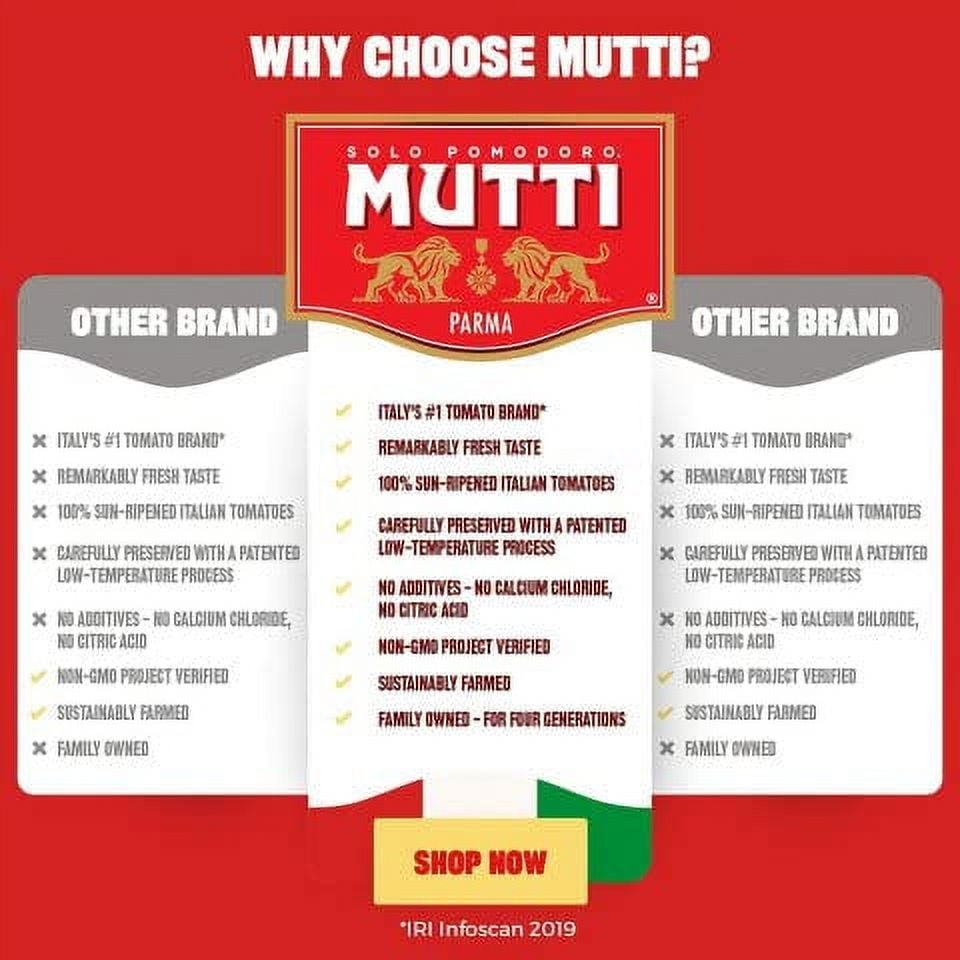 MuttiWhole Peeled Tomatoes(Pelati),28oz. | 12 Pack | Italys #1 Brand of Tomatoes | Fresh Taste for Cooking | Canned Tomatoes | Vegan Friendly & Gluten Free | No Additives or Preservatives