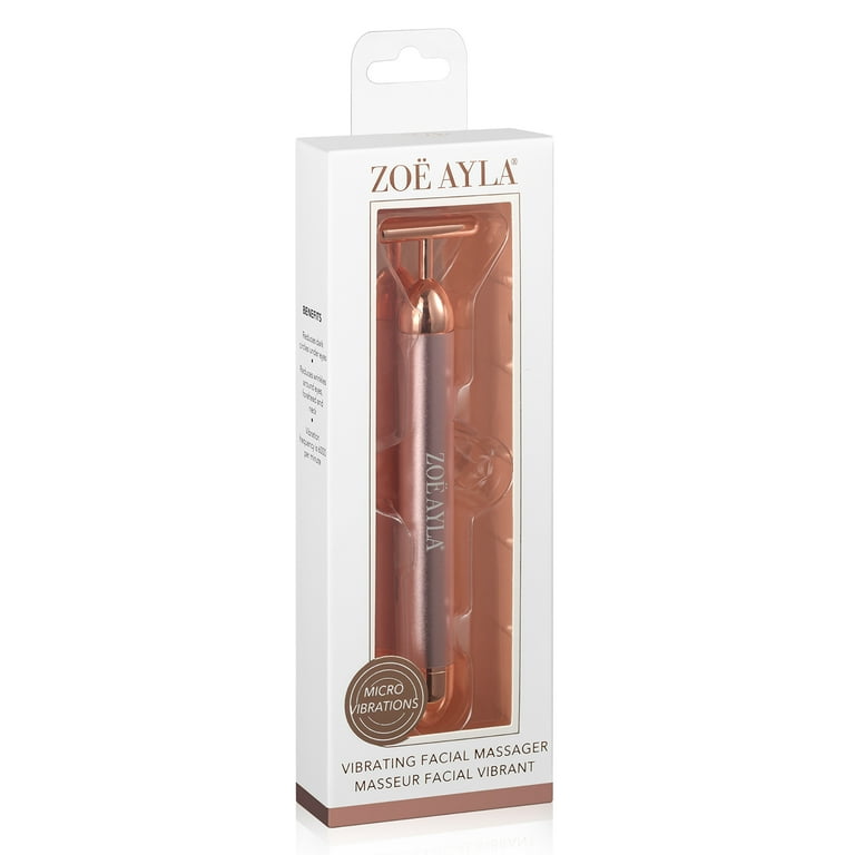 Zoe Ayla Vibrating Facial Massage Roller, Face Massager, Rose Gold, 1 Pc - Walmart.com Zoe Ayla Vibrating Facial Massage Roller, Face Massager, Rose Gold, 1 Pc - Walmart.com