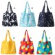 thumbnail image 5 of Cateissary Bolsa de compras Bolsa de hombro plegable portátil Bolsa de almacenamiento de comestibles reutilizable Almacenamiento y organización del hogar cian S, 5 of 6