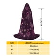 thumbnail image 2 of Honeii Snowflakes and Hearts Print Poncho Cape, Cloak Coat, Snuggly Hooded Wearable Blanket, Hooded Cape For Teenagers,Halloween Costumes-Small, 2 of 7