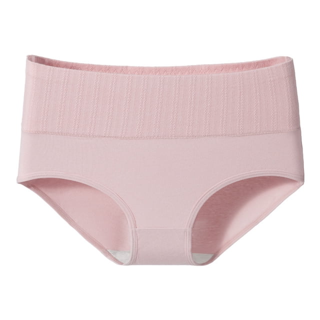 HongQid Underwear for Women Midi Rise Ribbed Hipster Breathable Soft Womens Bikini Panties Cheeky