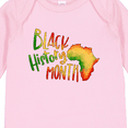 thumbnail image 4 of Inktastic Black History Month Africa in Red Yellow and Green Boys or Girls Long Sleeve Baby Bodysuit, 4 of 5