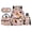 Cake Donut Cat, variant on Garronmavis Solid Tan Boba Milk Tea Drinking Capybara Backpack Bundle, 17 Inch Kawaii Drink Casual Boys School Bookbag Including Lunch Bag, Stationery Pouch and Water Bottle Carrier