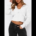 thumbnail image 4 of Sudaderas con Cremallera para Mujer, Conjuntos Casuales, Cárdigan, Ropa de Abrigo, Chaquetas de Invierno de Moda, Abrigos. L, 4 of 8