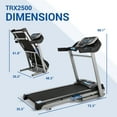 XTERRA Fitness TRX2500 Folding Treadmill, 2.25 HP Motor, 10 Levels of