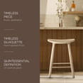 thumbnail image 2 of Open Box Maven Lane Luna Counter Stool in Light Oak Wood Finish, 2 of 6