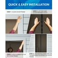 thumbnail image 4 of Easy Install Upgraded Magnetic Screen Door Mesh 38”x82” – Strong Magnets, Pet Tested, Keeps Bugs Out, 4 of 8
