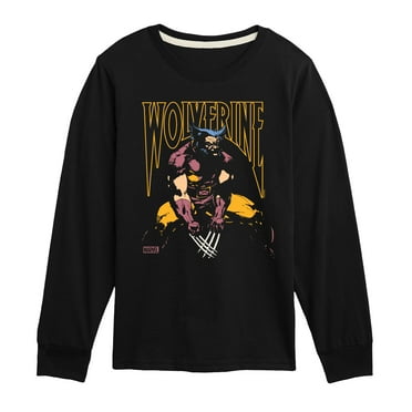 Marvel Wolverine - Silhouette - Toddler and Youth Long Sleeve Graphic T-Shirt