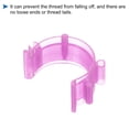 thumbnail image 5 of Uxcell Sewing Bobbin Small Clips Thread Clamps Spools Organizers, Pink 50 Pack, 5 of 5