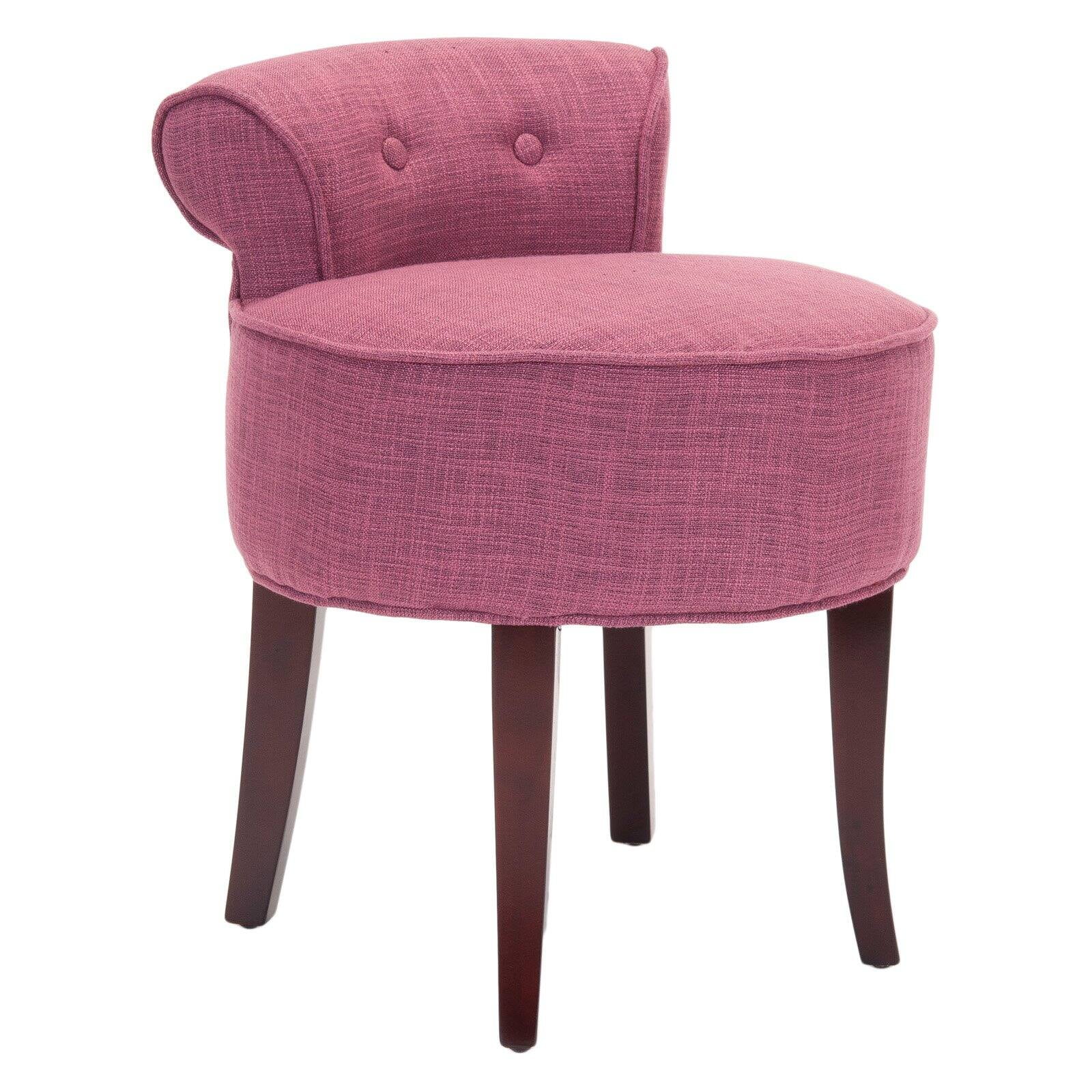 Safavieh Georgia Round Vanity Stool - Walmart.com - Walmart.com