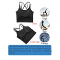 thumbnail image 6 of Leopard Printed Sports Bras for Women Yoga Cami Tops Crop Tank Tops with Built-in Bra Workout Light Support Yoga Bra Gym Tops Tube Vest, Plus Size XS-XL/2PCS, 6 of 8