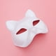 thumbnail image 2 of 4pcs máscaras de animales de la mitad de la máscara de gato pintura a mano en blanco máscara de papel de bricolaje, 2 of 6
