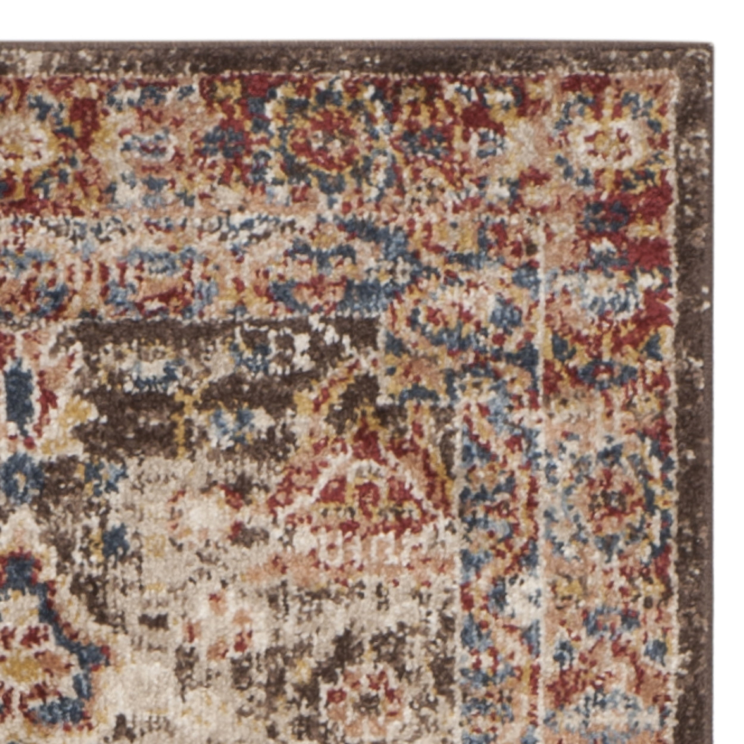 SAFAVIEH Bijar Orval Faded Traditional Runner Rug, Brown/Rust, 2'3" x 6'