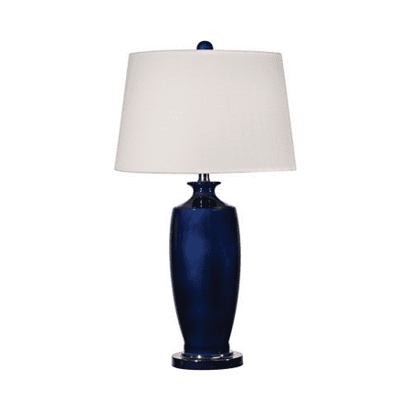 - Table Lamps 1 Light With Navy Blue With Black Nickel Ceramic Metal Medium Base 27 inch 150 Watts