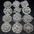thumbnail image 2 of Lote de 24 piezas de broches de flores de cristal con diamantes de imitación transparentes, juego de broches para ramo de boda Diy, 2 of 2