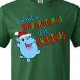 thumbnail image 4 of Inktastic I Want a Hippopotamus for Christmas Cute Stuffed Hippo T-Shirt, 4 of 5