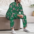 thumbnail image 7 of Kdxio Tropical Leopard Men’s Pajama Set Pajamas For Men 2 Piece PJ Set with Men Pajama Pants and Long Sleeve T-Shirt Lounge Set-XX-Large, 7 of 7