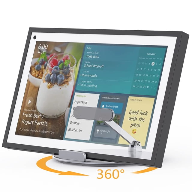 Soporte Laivli Echo Show 15, giratorio e inclinable, color plateado
