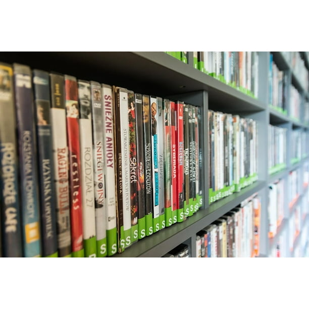 Library DVD Education Book Reading Movies12 Inch By 18 Inch Laminated