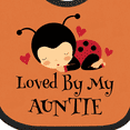 thumbnail image 4 of Inktastic Loved by My Auntie Ladybug Boys or Girls Baby Bib, 4 of 4