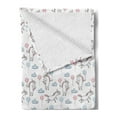 thumbnail image 2 of Cartoon Soft Flannel Fleece Throw Blanket, Themed Pattern with Clouds Balloons and Unicorns Party, Cozy Plush for Indoor and Outdoor Use, 60" x 80", Baby Pink Baby Blue, by Ambesonne, 2 of 5