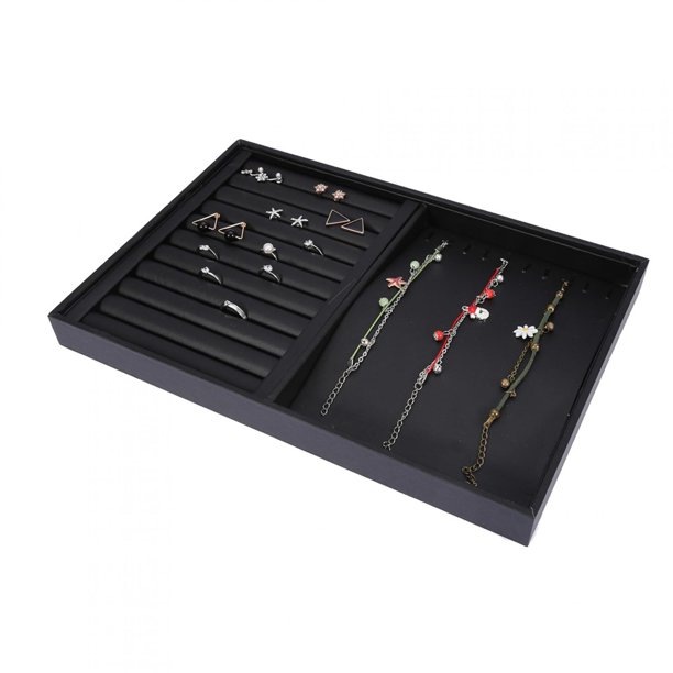 Pendientes Bandeja de Anillo, Bandeja de Joyas Caja de Almacenamiento de Joyas Pendientes Anillo Collar y Pulsera joyero Organizador de joyero de Damas (1#) Ecomeon no