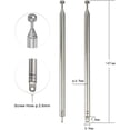 thumbnail image 2 of 7 Sections Telescopic 74cm AM FM Antenna Portable Radio Antenna Replacement (2-Pack), 2 of 7