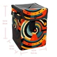 thumbnail image 5 of Geometric Cube Foldable Car Trash Can with Lid, Leak-Proof Mini Trash Can, Car Trash Bin, Trash Can for Car with Hanging Storage Bag, 5 of 6
