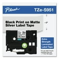 thumbnail image 5 of Brother TZeS951 - Extra strength adhesive - black on matte silver - Roll (0.94 in x 26.2 ft) 1 roll(s) laminated tape - for P-Touch PT-3600, D600, D800, E500, E550, E800, P750, P900, P950; P-Touch, 5 of 6