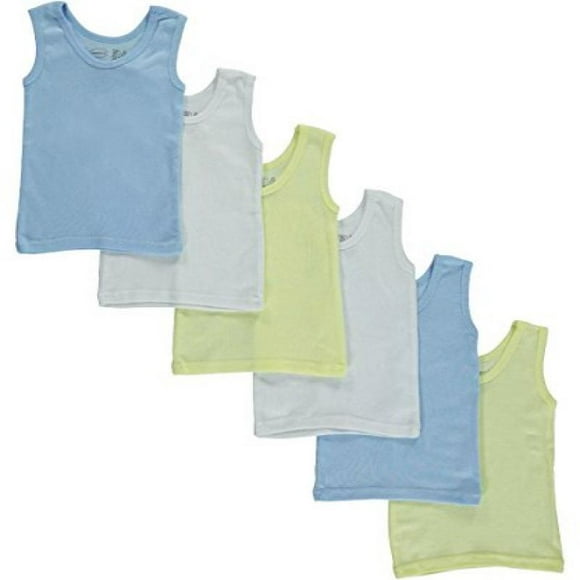 Bambini Boy's Six Pack Pastel Tank Top Medium