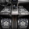 thumbnail image 7 of Zufioo Artistic Black White Peacocks Print Car Floor Mats Four-piece Set, Car Interior Accessories - Corrosion-resistant, Non-Slip, Suitable for Cars, Trucks, Vans, 7 of 7