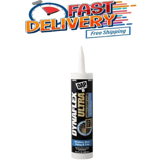 OPAL- Dap Dynaflex Ultra 10.1 Oz. White Advanced Exterior Window,Door & Siding Sealant