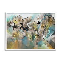 Stupell Industries Abstract Floral Field Landscape Round Petal Shapes, 11 x 14, Designed by K. Nari