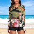 thumbnail image 6 of Gravity Falls Women's Sunscreen Shirt Long Sleeve Workout Tops Crewneck Soft Comfy Tees Casual T-Shirt M, 6 of 7