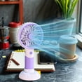 thumbnail image 4 of F-56 Purple Usb Charging Portable Handheld Fan Mini Desktop Fan With Stand Purple #5009f, 4 of 7