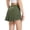 Army Green, variant on BALEAF Women's Pleated Tennis Skirts with Shorts Pockets High Waisted Golf Skorts White Medium