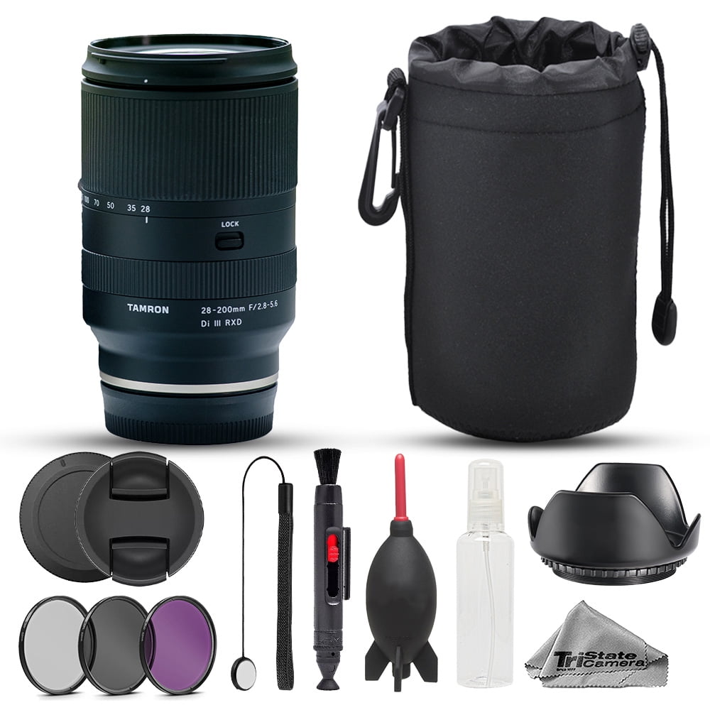 Tamron 28-200mm f/2.8-5.6 Di III RXD Lens - 8pc 64GB Memory Bundle