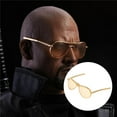 thumbnail image 4 of 1/6 Scale Sunglasses, Male And Female Sun Glasses, Alloy Retro Glasses, for 12inch Action Figures Accessories - E01 Gold, 2.6x2.3cm, 4 of 8