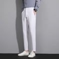 thumbnail image 4 of Pantalones de trabajo drapeados para hombre, pantalones de traje de oficina rectos y fluidos para hombre, ropa vintage, ropa de estilo coreano, moda de verano 2024 fina, 4 of 5