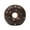 Brown, variant on 1 Pieces 2.76 Inch Assorted Donut Dog Chew Christmas Toy with Squeakers Rubber Dog Toy Pink Yellow Black for Interactive Play Small to Medium Dogs Puppy Aggressive Chewers